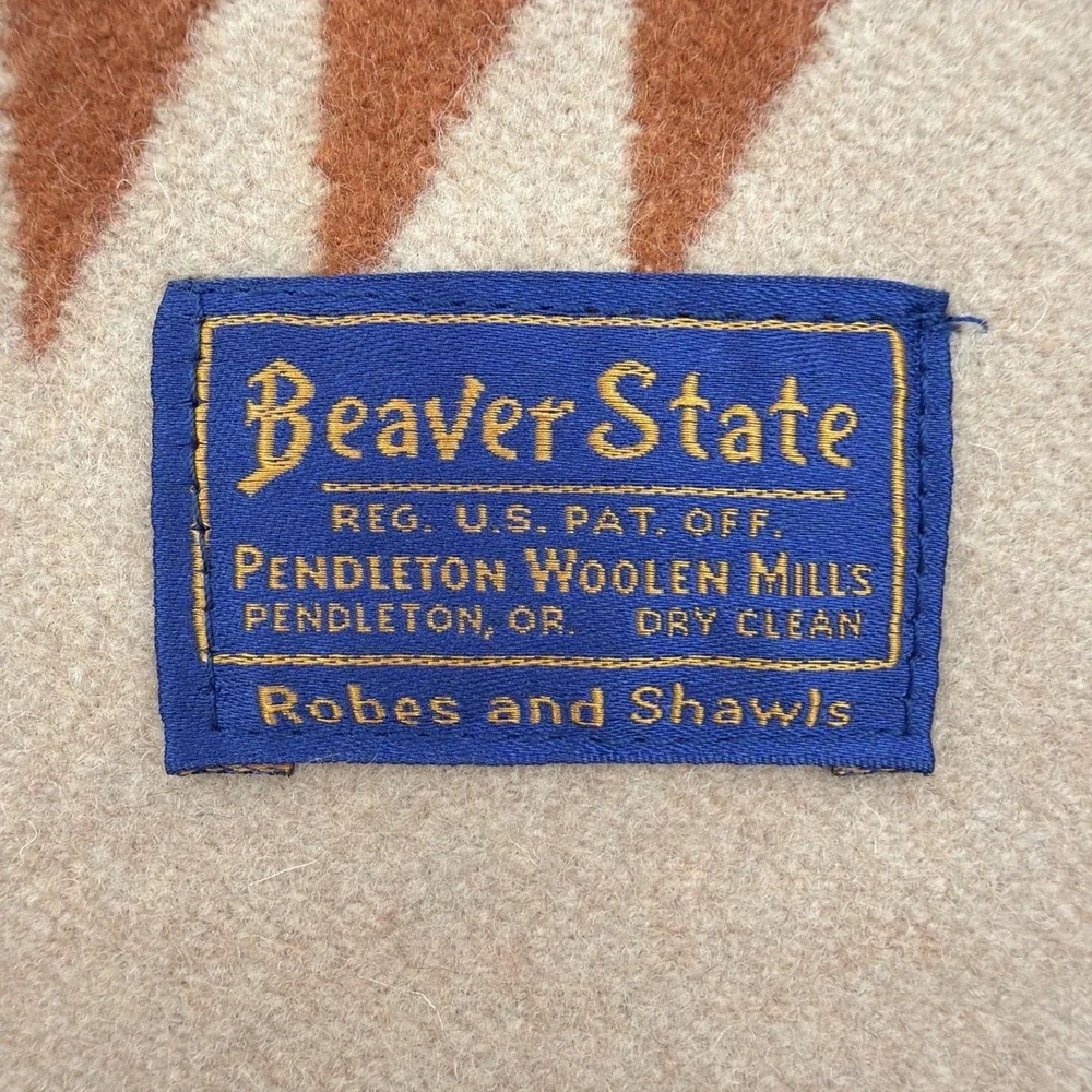 Pendleton Beaver State CHIEF JOSEPH Wool Blanket 90x85 FULL